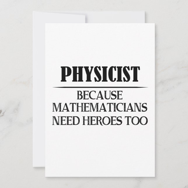 Carte Physicien - Parce que les mathématiciens ont aussi (Devant)