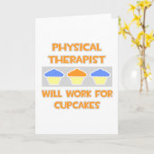 Carte Physiothérapeute ... Fonctionnera Pour Les Cupcake (Fleur jaune)