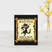 Carte Physique Chat de Schrodinger Physicien quantique (Fleur jaune)