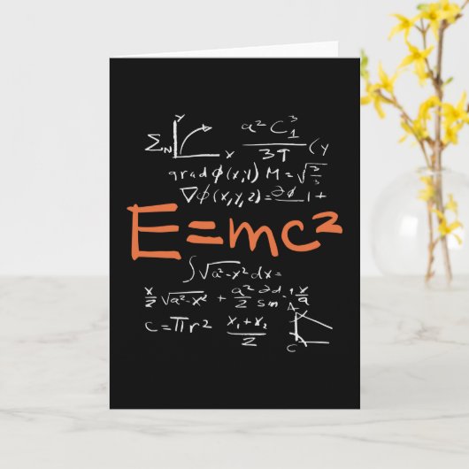 Carte Physique Math Formule Enseignant Formation EMC2 (Fleur jaune)