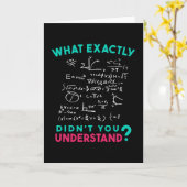 Carte Physique Math Formule Plaisanterie (Fleur jaune)