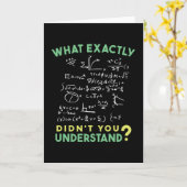 Carte Physique Math Formule Plaisanterie (Fleur jaune)