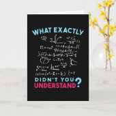 Carte Physique Math Formule Plaisanterie (Fleur jaune)