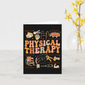 Carte Physique Thérapiste Pt Pta Automne Thanksgiving Ph (Fleur jaune)