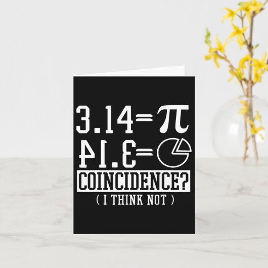 Carte Pi 3.14 Math Happy 14 Mars Anniversaire Coïncidenc (Fleur jaune)