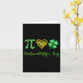 Carte Pi Amour Trèfle Fête de la Saint-Patrick Prof de M (Fleur jaune)