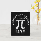 Carte Pi Anniversaire Jour des Maths Vintage (Fleur jaune)