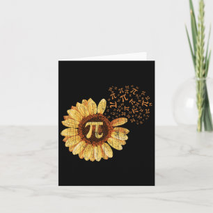 Carte Pi Apparel Pi Jour Sunflower Attire Math Drôle Cad