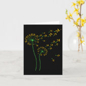 Carte Pi Dandelion Pi Jour Dandelion 3.14 Numéro Pi Math (Fleur jaune)