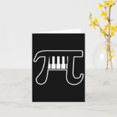 Carte Pi Day 3.14 Piano Funny Pi Day 3.14 Math (Fleur jaune)