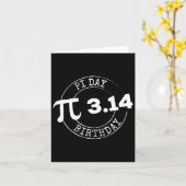 Carte Pi Day Anniversaire 3 14 Mars 14 Math Nerd Geeky C (Fleur jaune)