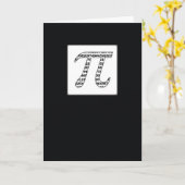 Carte Pi Day Black, Joyeux (Fleur jaune)