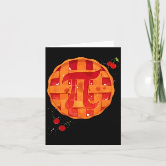 Carte Pi Day Cherry Pie Math Enseignant Funny Thanksgivi (Devant)