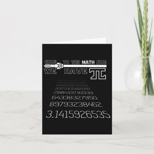 Carte Pi Day Funny Excellent Citation Graphique Imprimer (Devant)