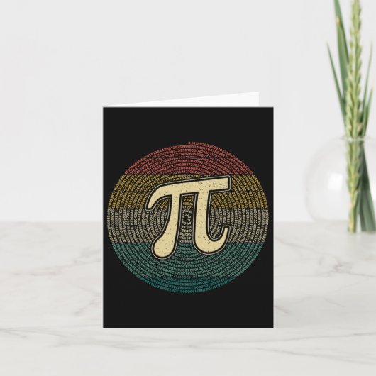 Carte Pi Day Funny Math 3.14 Numéro Pi Lover Tee (Devant)