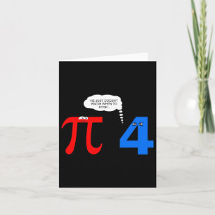 Carte Pi Day Funny Relationship Problème du thé empoison