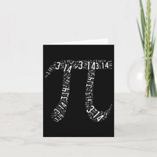 Carte Pi Day - Geek Nerd - Love Math Pi Symbole - Kids M