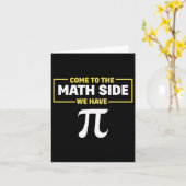 Carte Pi Day Math Geek Arrivé Au Côté Math Nous Avons Pi (Fleur jaune)