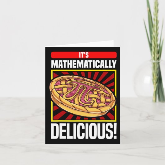 Carte Pi Day Math Lover Pomme tarte (Devant)
