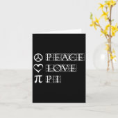 Carte Pi Day Peace Love Math Geometry Trigonometry (Fleur jaune)