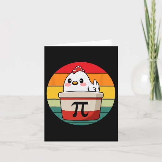Carte Pi Day Picken Pot Pie Math Professeur de sciences (Devant)
