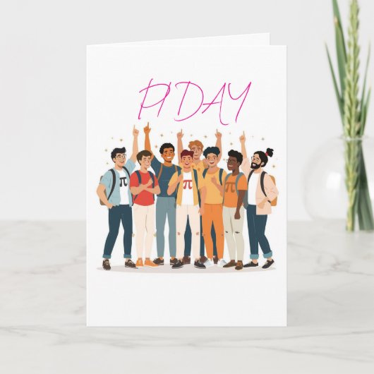 Carte Pi Day Squad – Math Lovers Illustration (Devant)