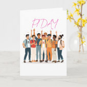 Carte Pi Day Squad – Math Lovers Illustration (Fleur jaune)