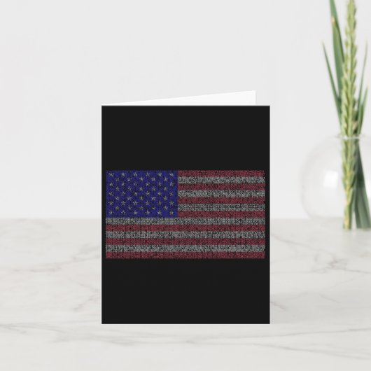 Carte Pi Day Usa Drapeau Math 3.14 Mars 14 (Devant)