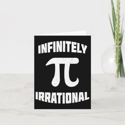 Carte Pi Infiniment Irrationnel Pi Day 314 Math Geek Ner (Devant)