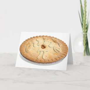 Carte PI PIE CRUST -Cutie Pie - Célébrez Pi Day! nombre