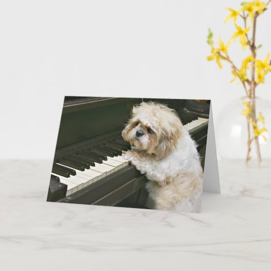 Carte piano (Fleur jaune)