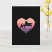 Carte Piano à queue Sunset Rétro Piano (Fleur jaune)