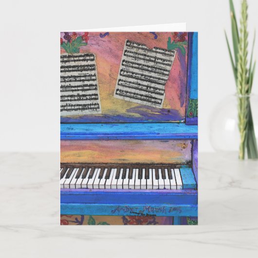 Carte Piano coloré (Devant)