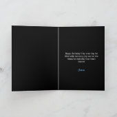 Carte Piano cool Black & Blue Animal (Intérieur)