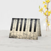 Carte Piano de jazz (Fleur jaune)