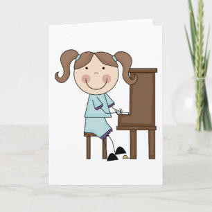 Carte Piano de Stick Girl