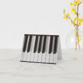 Carte Piano Keys ivoire et ébène (Fleur jaune)