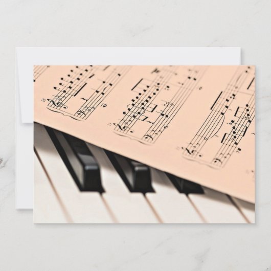 Carte Piano music (Devant)