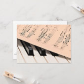 Carte Piano music (Devant/Arrière en situation)