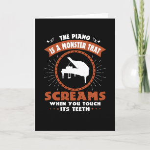 Carte Piano - Piano Est Un Monstre Avec Des Dents