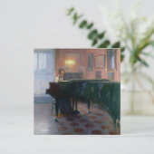Carte Piano Player (Pianiste) (Musicienne) (Debout devant)