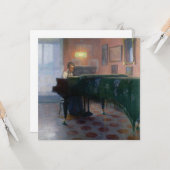 Carte Piano Player (Pianiste) (Musicienne) (Devant/Arrière en situation)