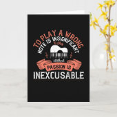 Carte Piano - Sans Passion Est Inexcusable (Fleur jaune)