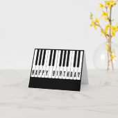 Carte Piano tuts Joyeux anniversaire (Fleur jaune)