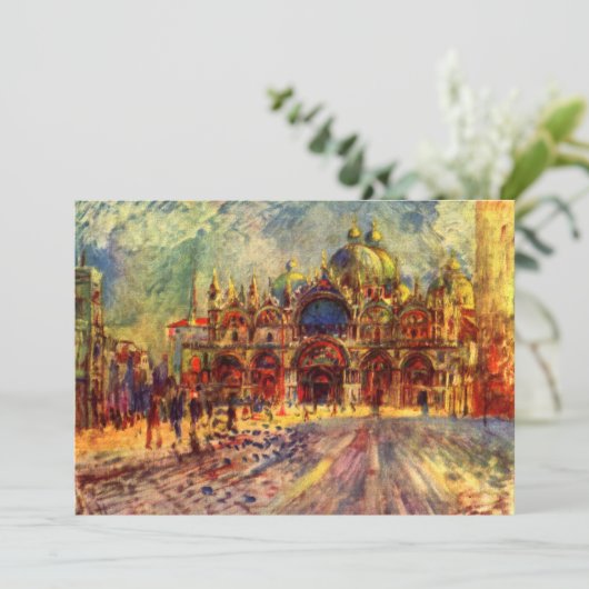 Carte Piazza San Marco, Venise par Pierre Renoir (Debout devant)
