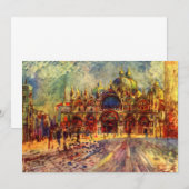 Carte Piazza San Marco, Venise par Pierre Renoir (Devant / Derrière)