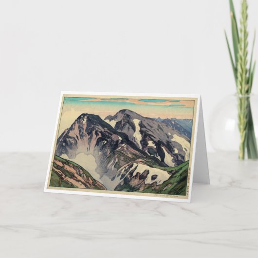 Carte Pic de Shiroumadake, Yoshida, Sciage (Devant)