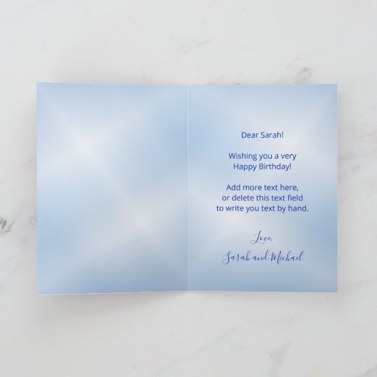 Carte Pic et Fleurs (Intérieur)