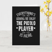 Carte Piccolo Flute Music Cadeaux | Cadeaux Piccolo Play (Fleur jaune)