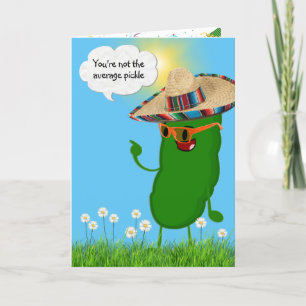 Carte Picket d'anniversaire avec Sombrero